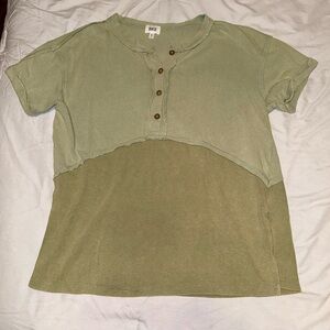 Green Layered Shirt